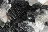 Quartz Crystals On Sparkling Bladed Hematite - Lechang Mine #226004-8